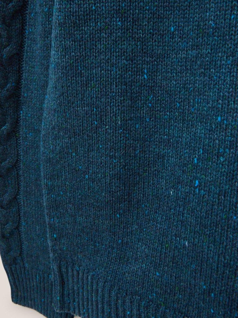 Arundel Crew in DK TEAL - FLAT DETAIL