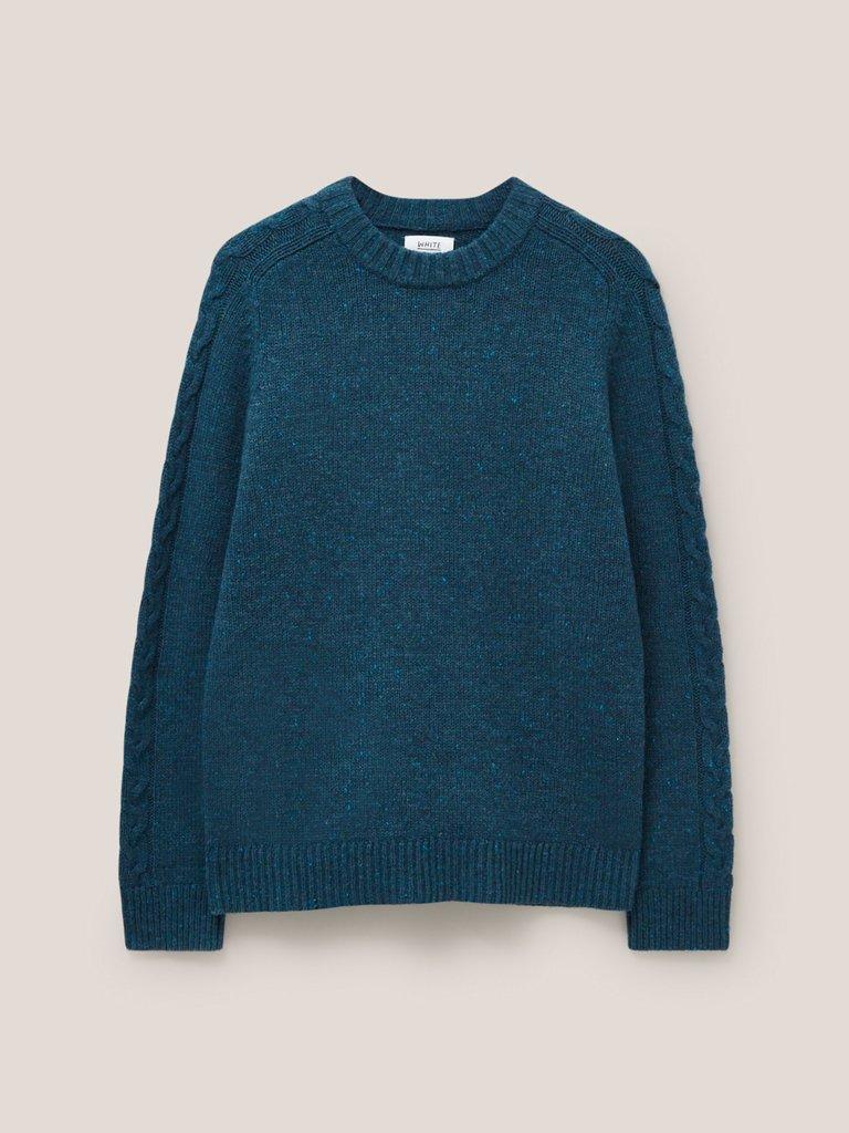 Arundel Crew in DK TEAL - FLAT FRONT