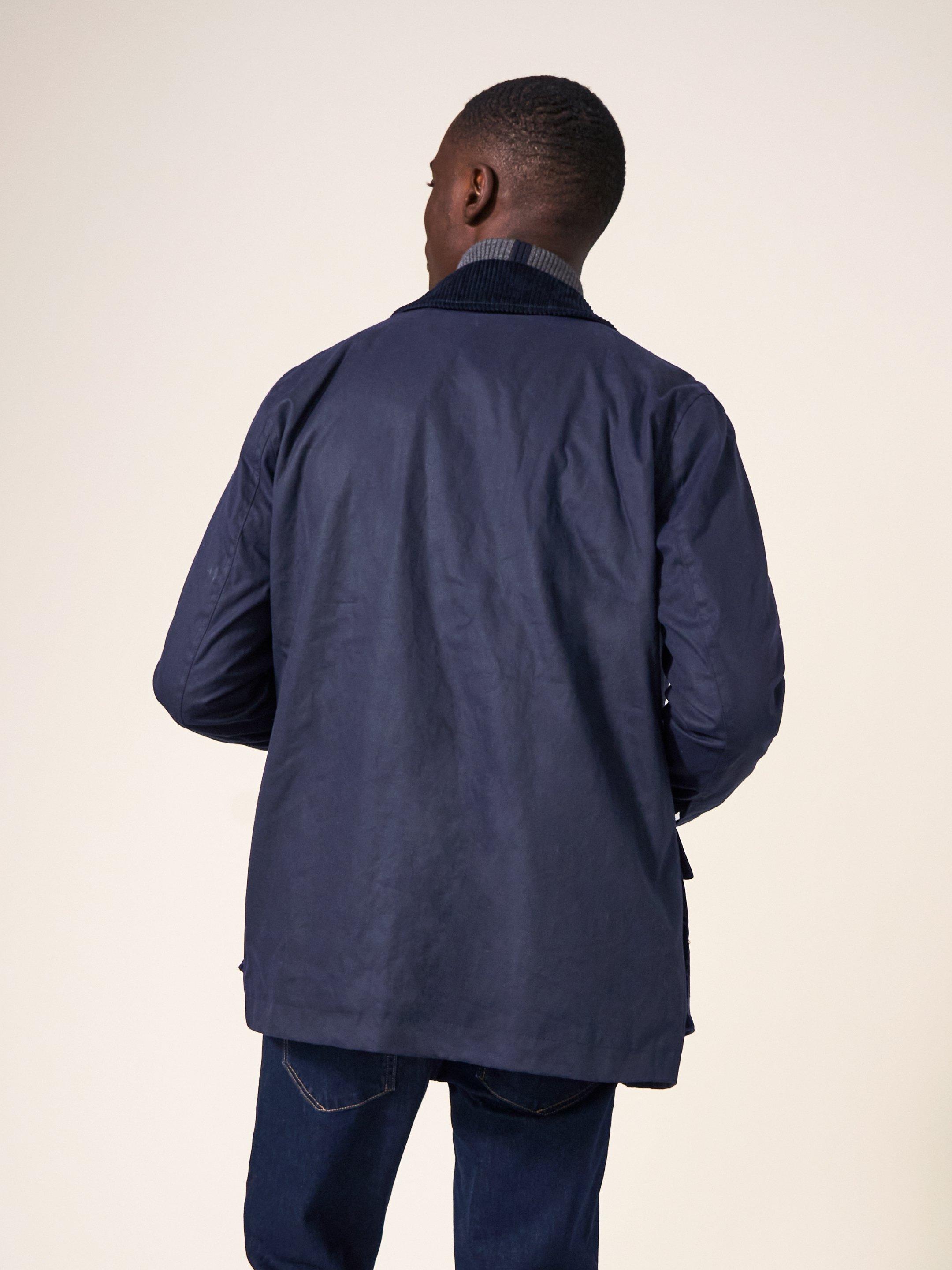 Fitted wax jacket discount mens