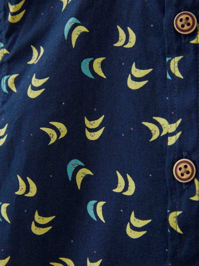 Moon Printed Shirt in NAVY PR - FLAT DETAIL