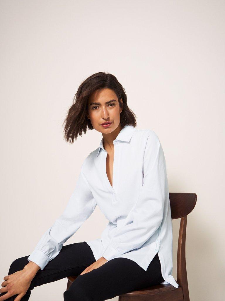 Fran Shirt in BRIL WHITE - LIFESTYLE