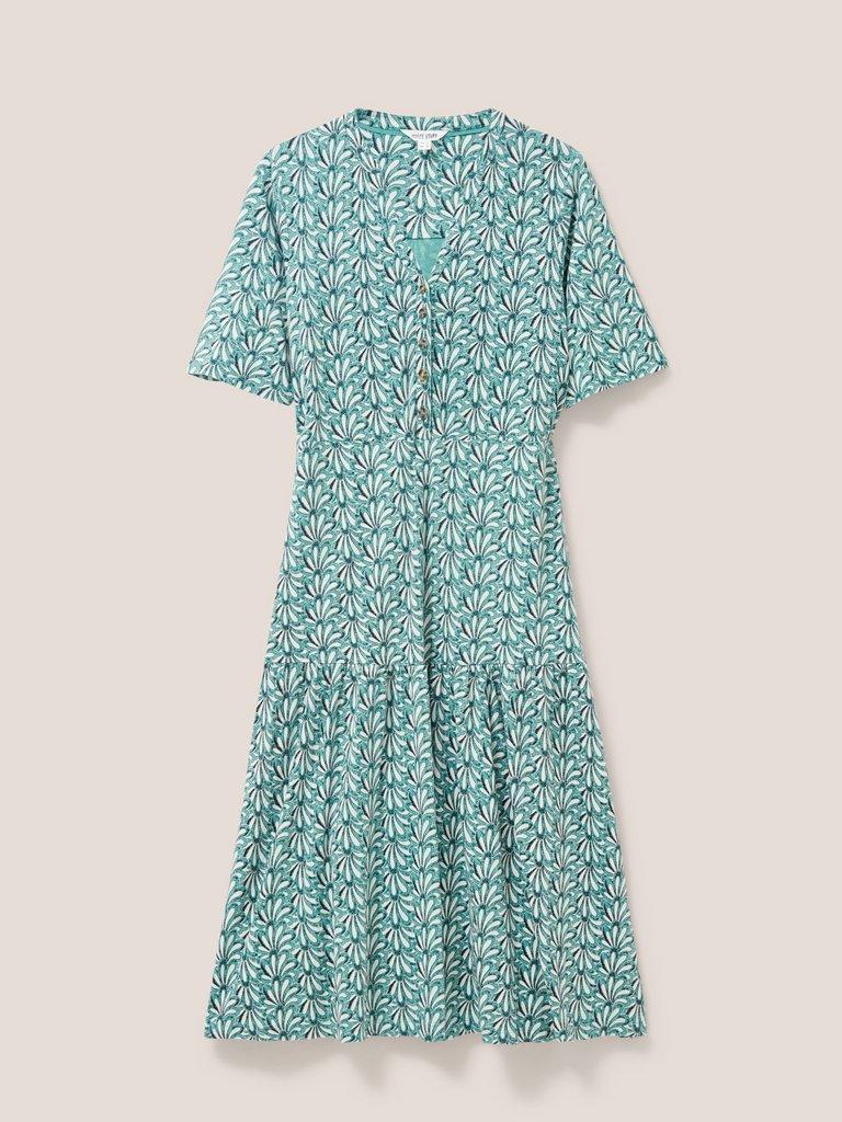 Sabina Midi Dress in TEAL PR - FLAT FRONT