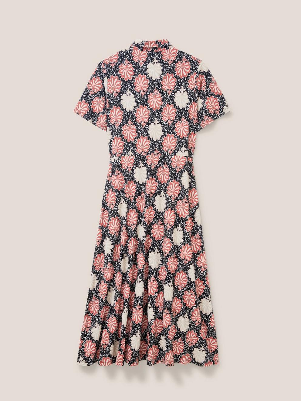 Rua Shirt Dress Jersey in PINK MLT - FLAT BACK