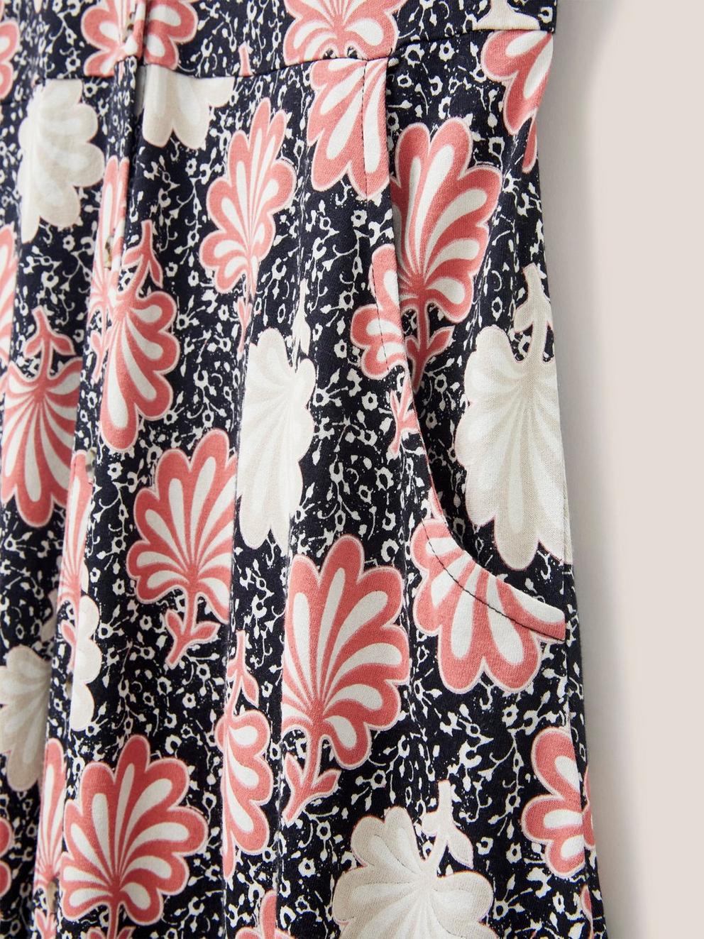 Rua Shirt Dress Jersey in PINK MLT - FLAT DETAIL