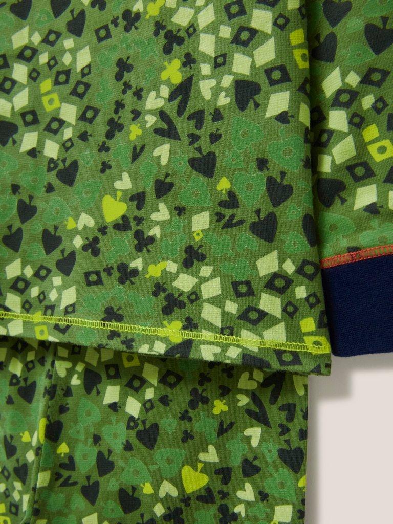 Camo Printed PJ Set in GREEN PR - FLAT DETAIL