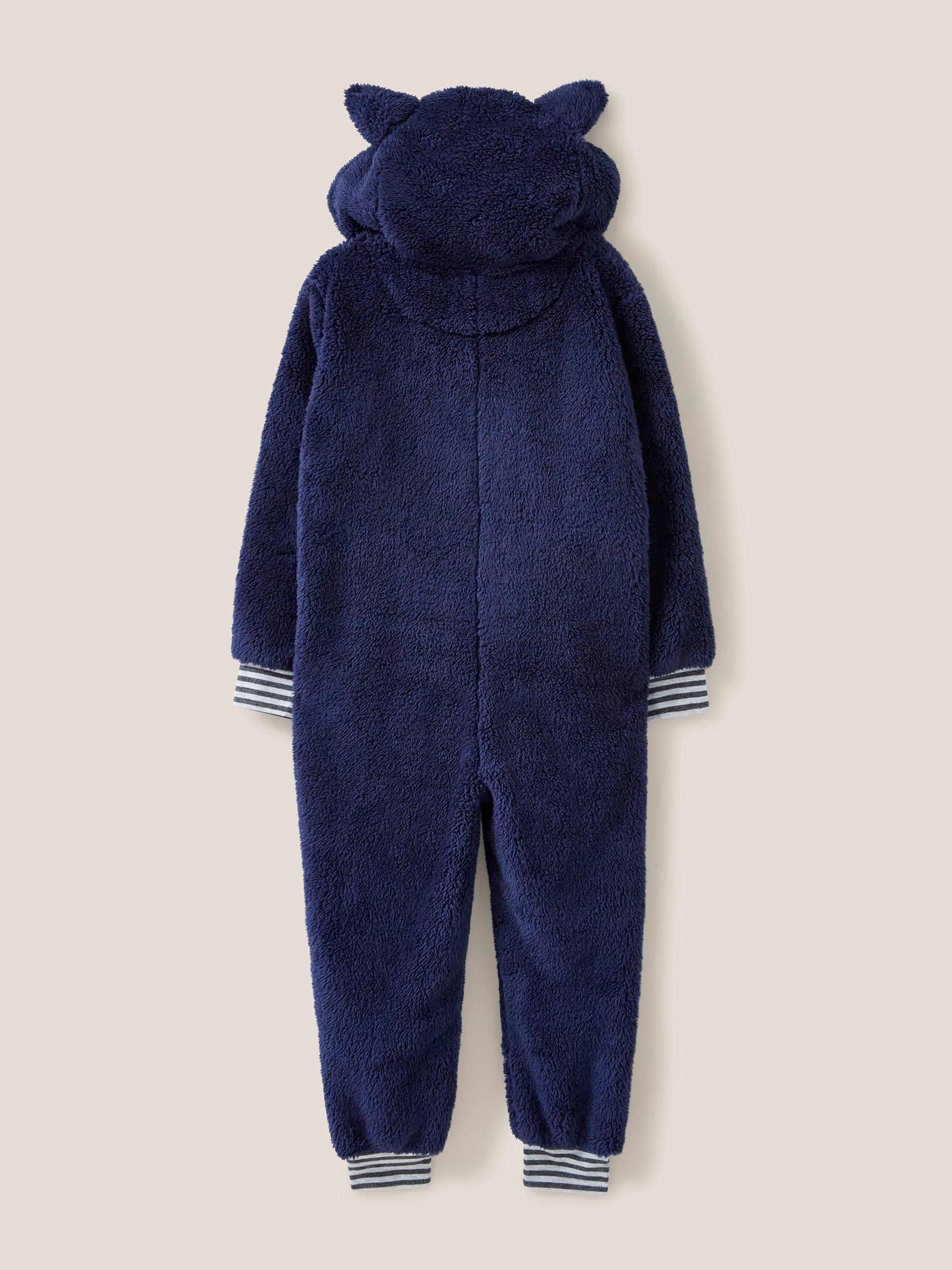 Penguin Onesie in CHAMB BLUE - FLAT BACK