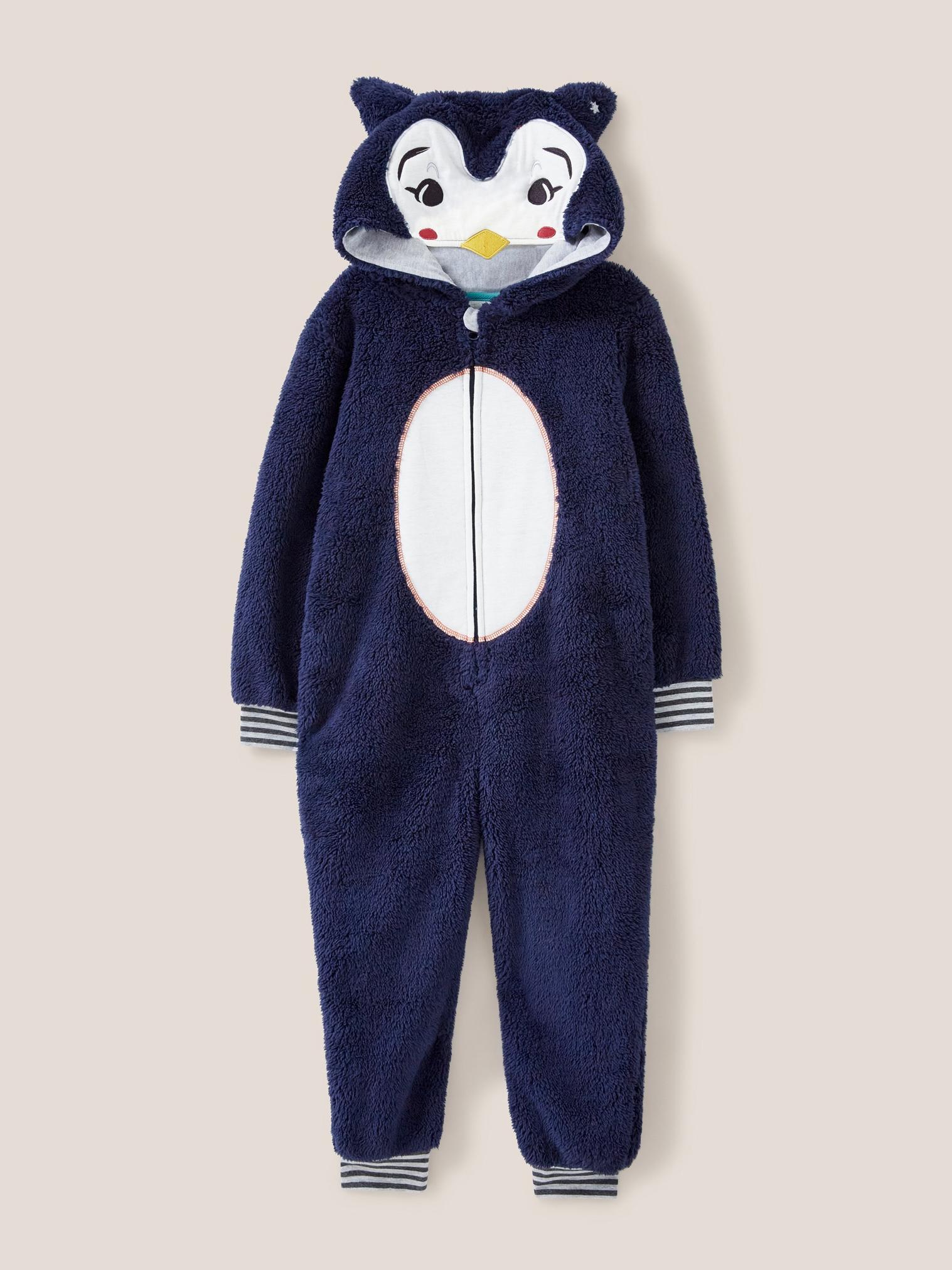 Penguin Onesie in CHAMB BLUE - FLAT FRONT
