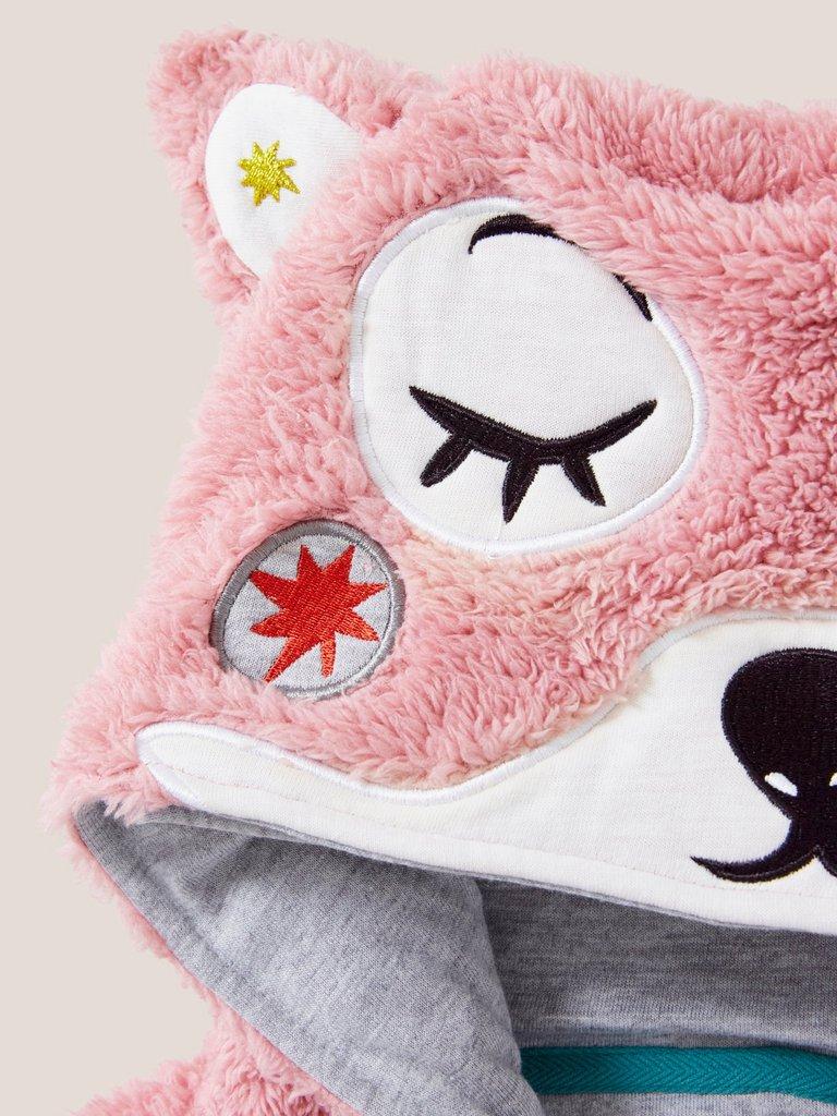 Squirrel Onesie in LGT PINK - FLAT DETAIL