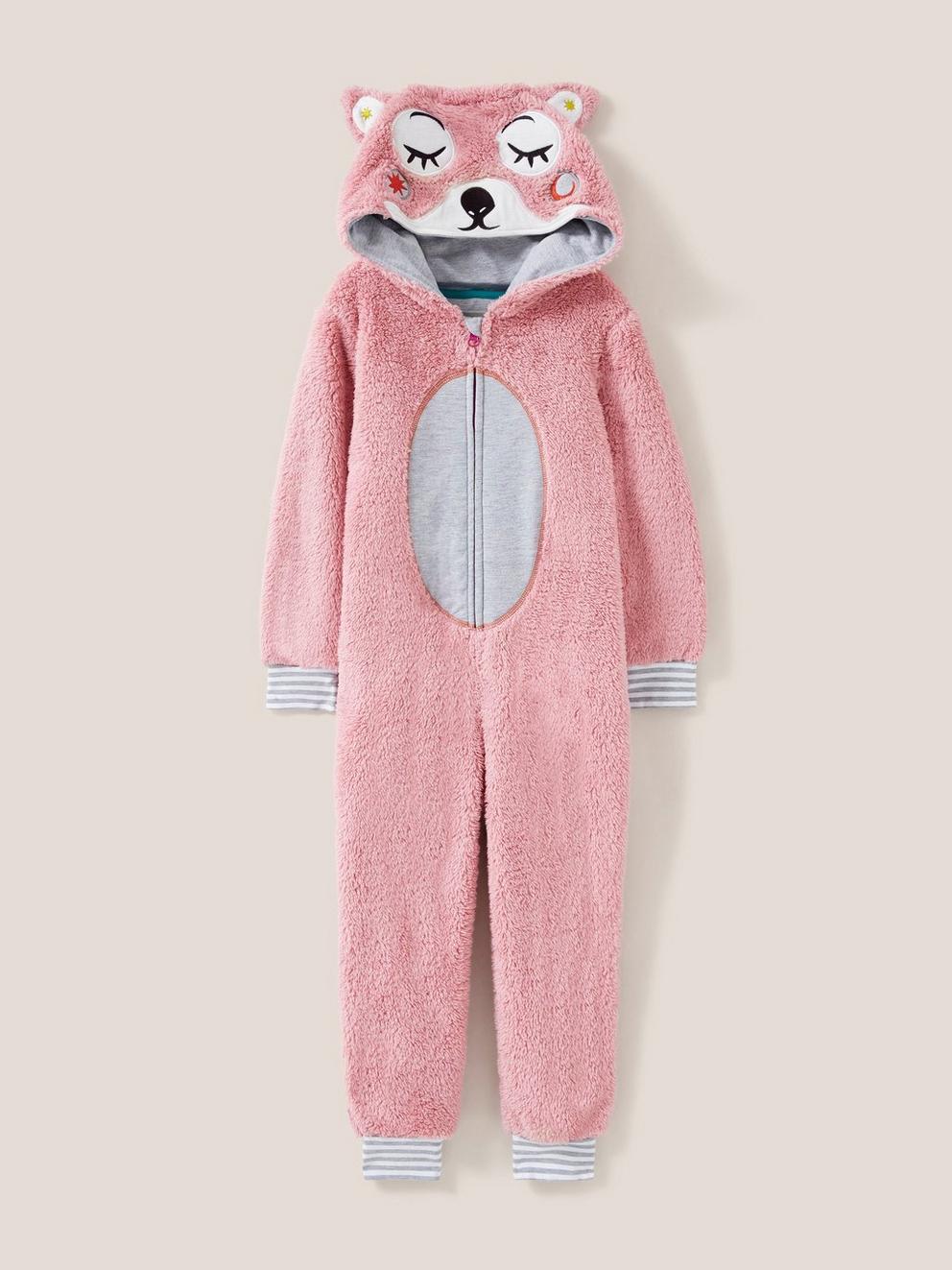 Squirrel Onesie in LGT PINK - FLAT FRONT