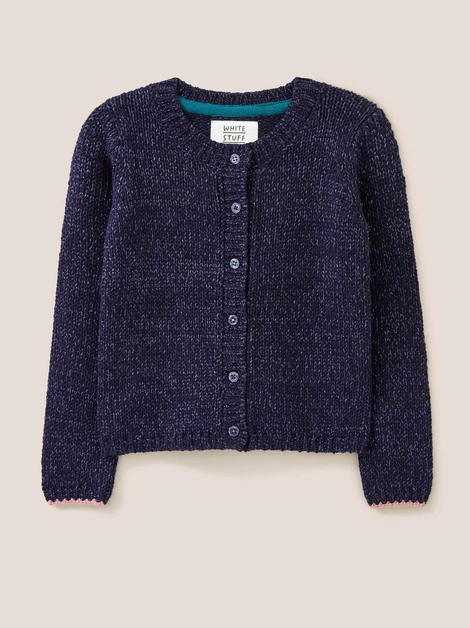 Sparkle Knit Cardigan in DARK NAVY | White Stuff