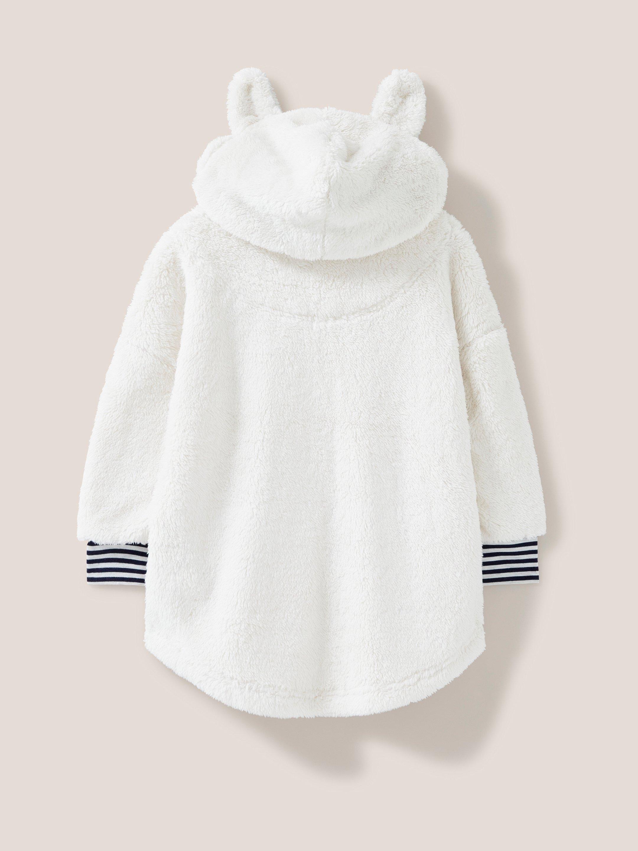 Cosy Hoodie in PALE IVORY - FLAT BACK