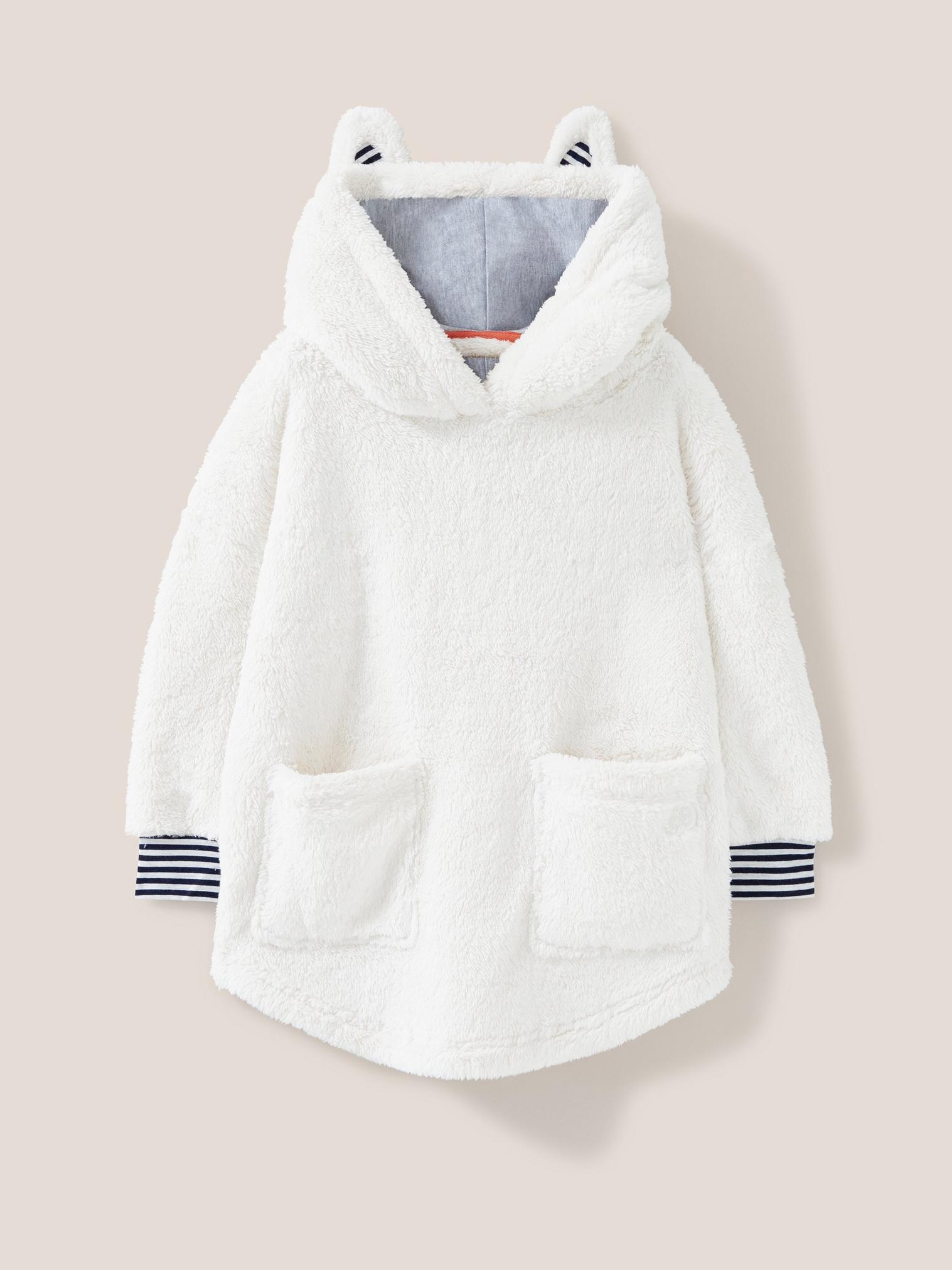 Cosy Hoodie in PALE IVORY - FLAT FRONT