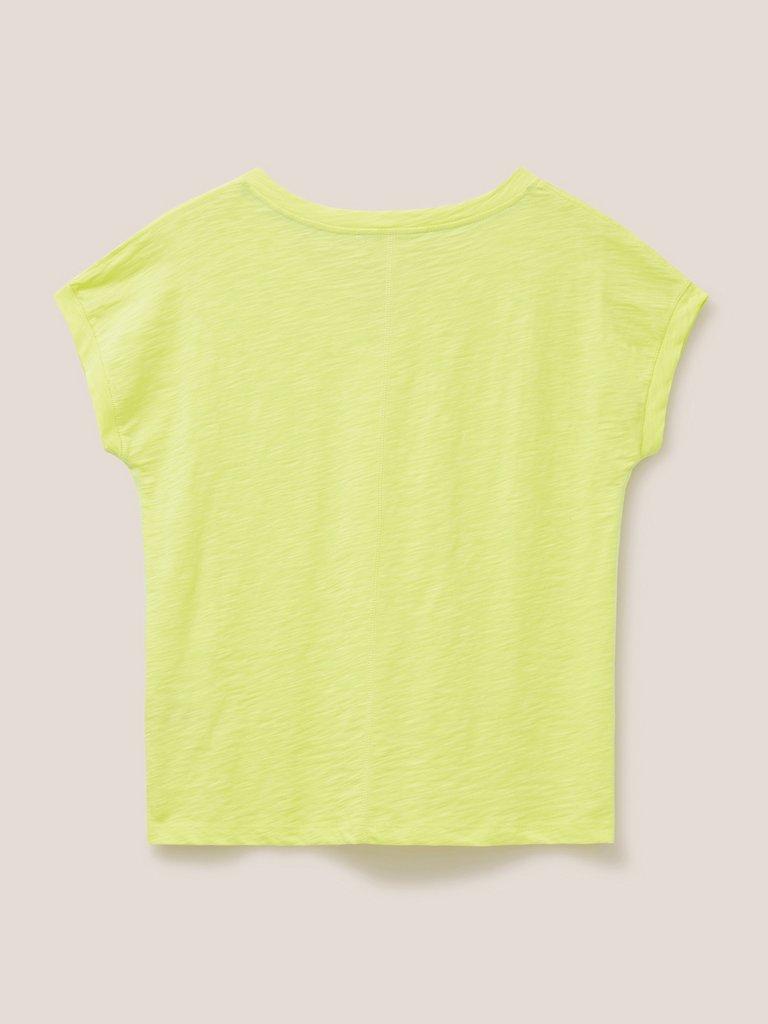 NELLY NOTCH NECK in LGT YELLOW - FLAT BACK