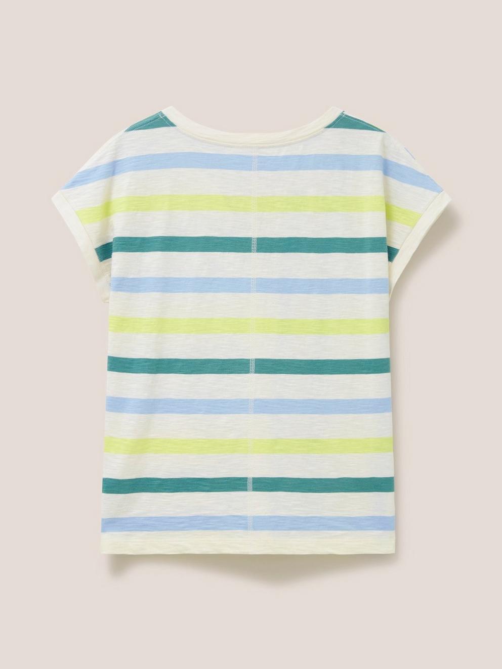 NELLY NOTCH NECK in WHITE MLT - FLAT BACK