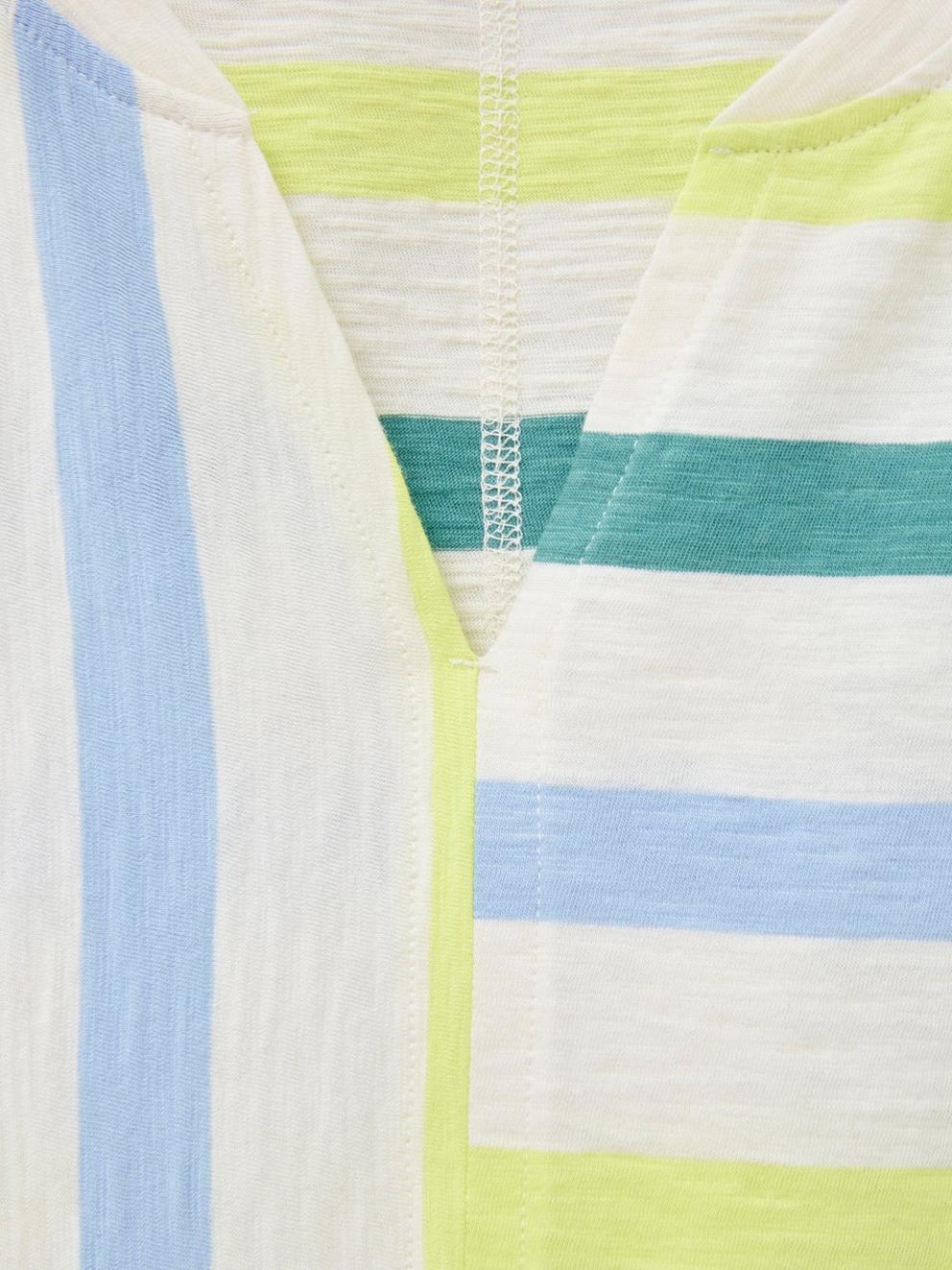 NELLY NOTCH NECK in WHITE MLT - FLAT DETAIL