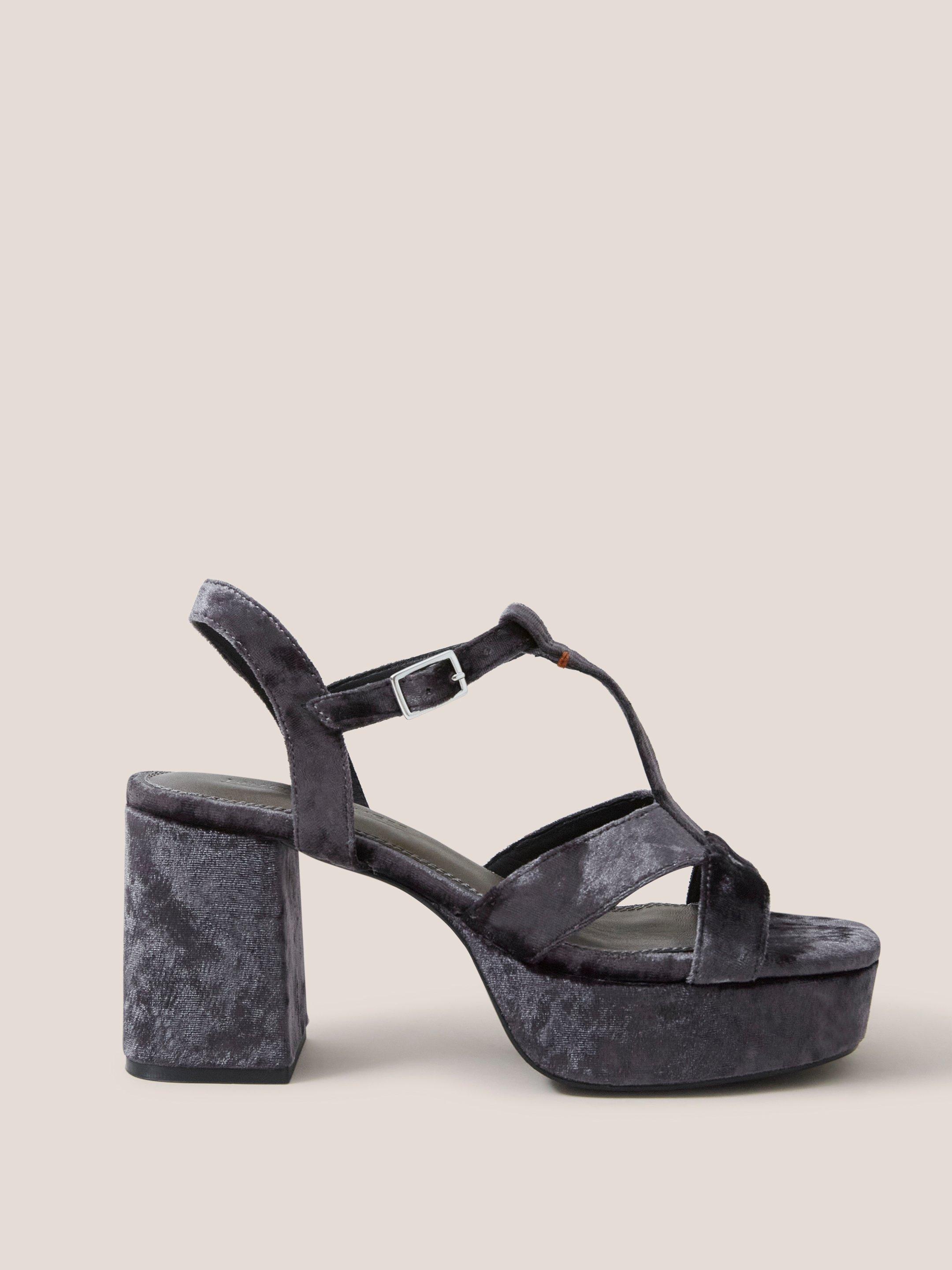 Grey heeled outlet sandals