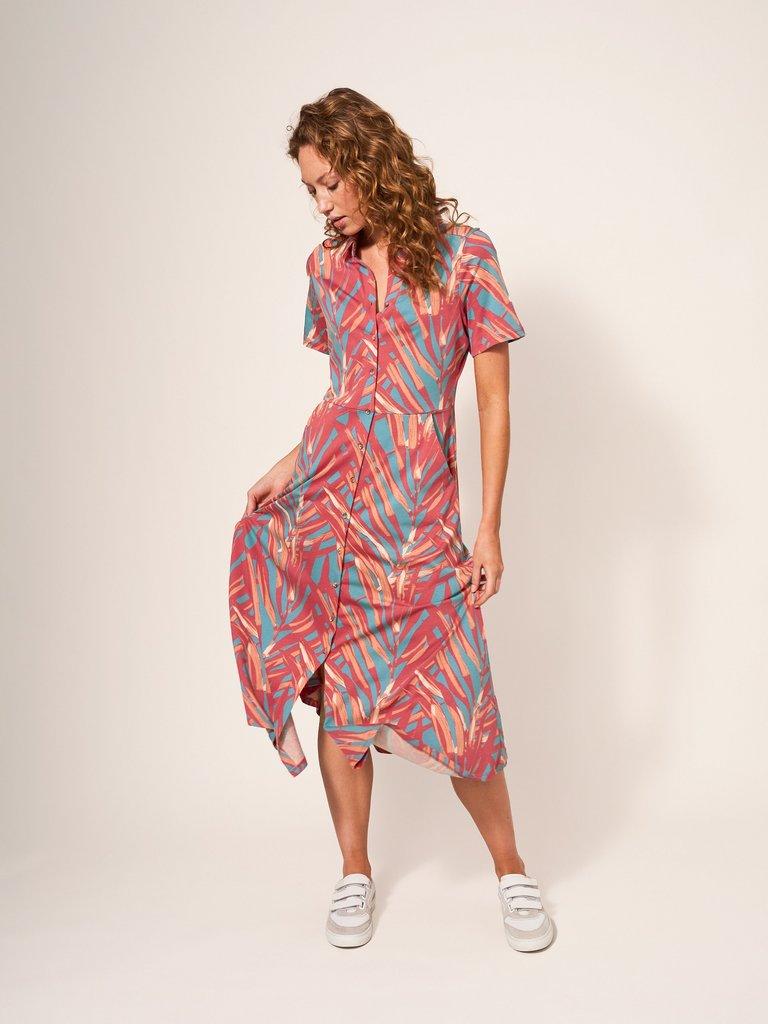 Jersey print outlet dress