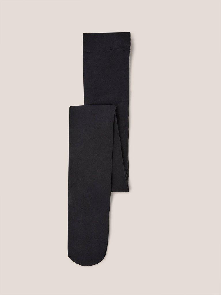 Orla 40 Denier tights in PURE BLK - FLAT BACK