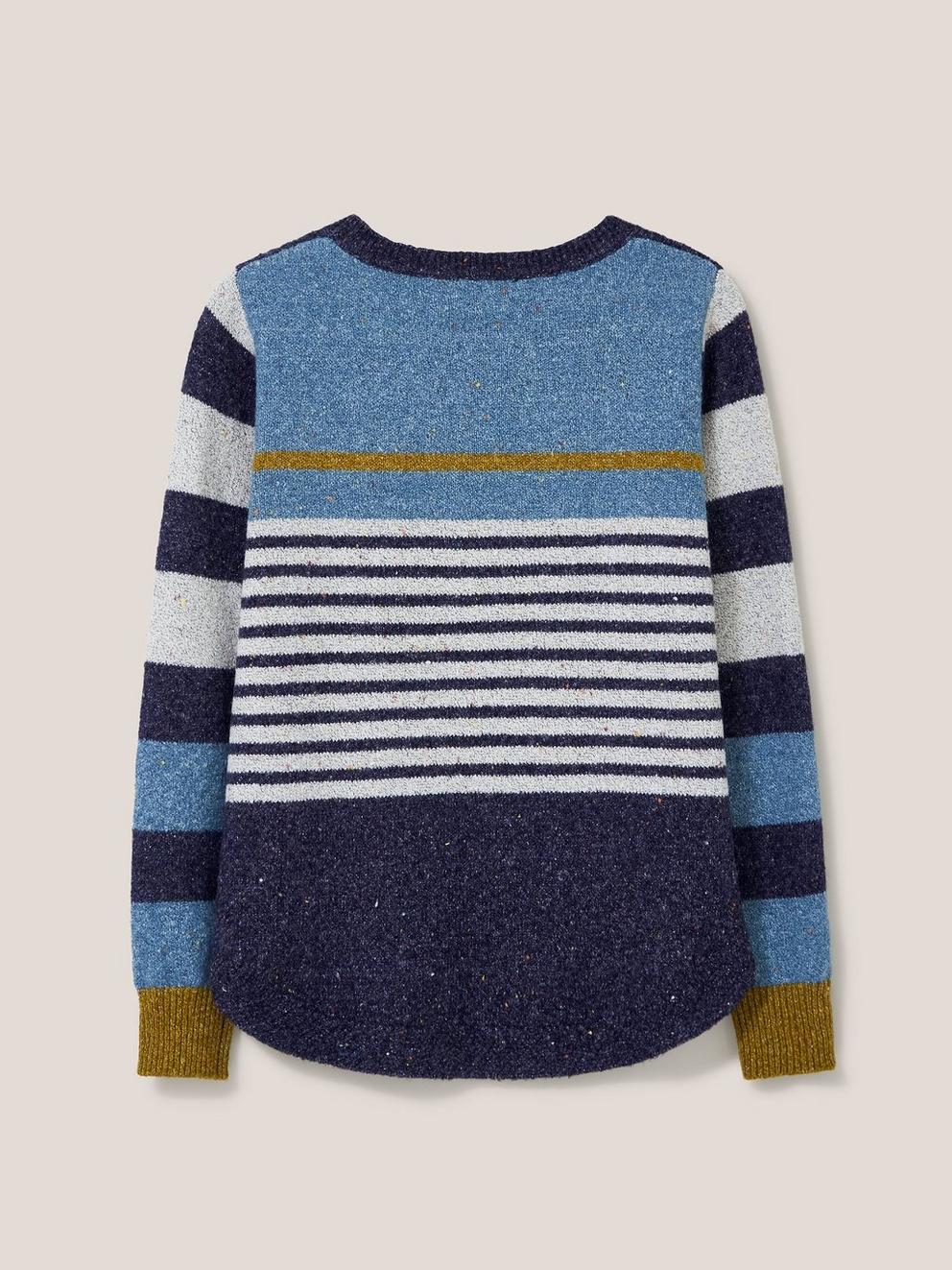 NATALIE NEP JUMPER in BLUE MLT - FLAT BACK