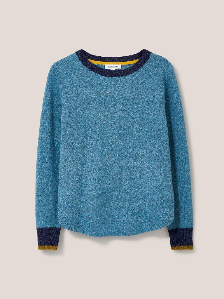 NATALIE NEP JUMPER in LGT BLUE - FLAT FRONT