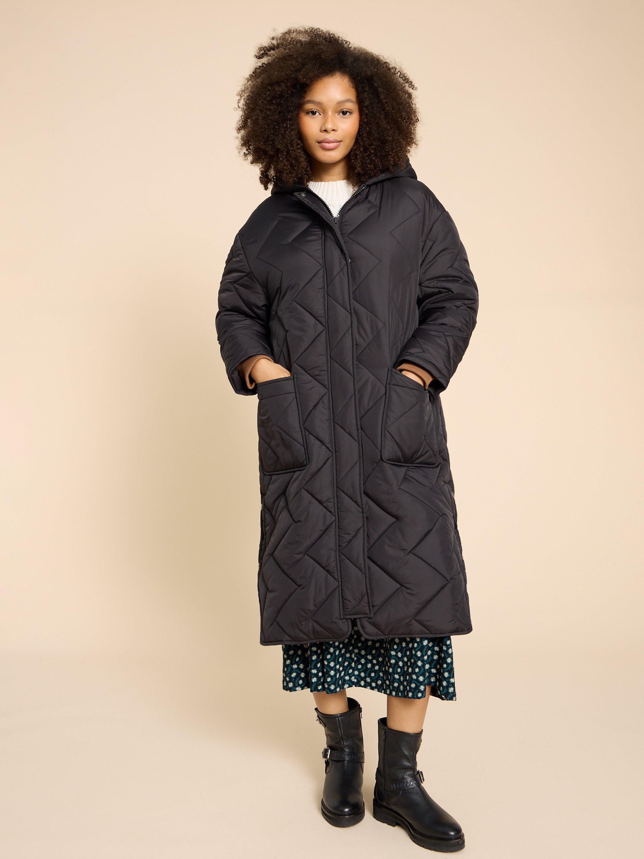 Sloane Padded Coat in PURE BLK - LIFESTYLE