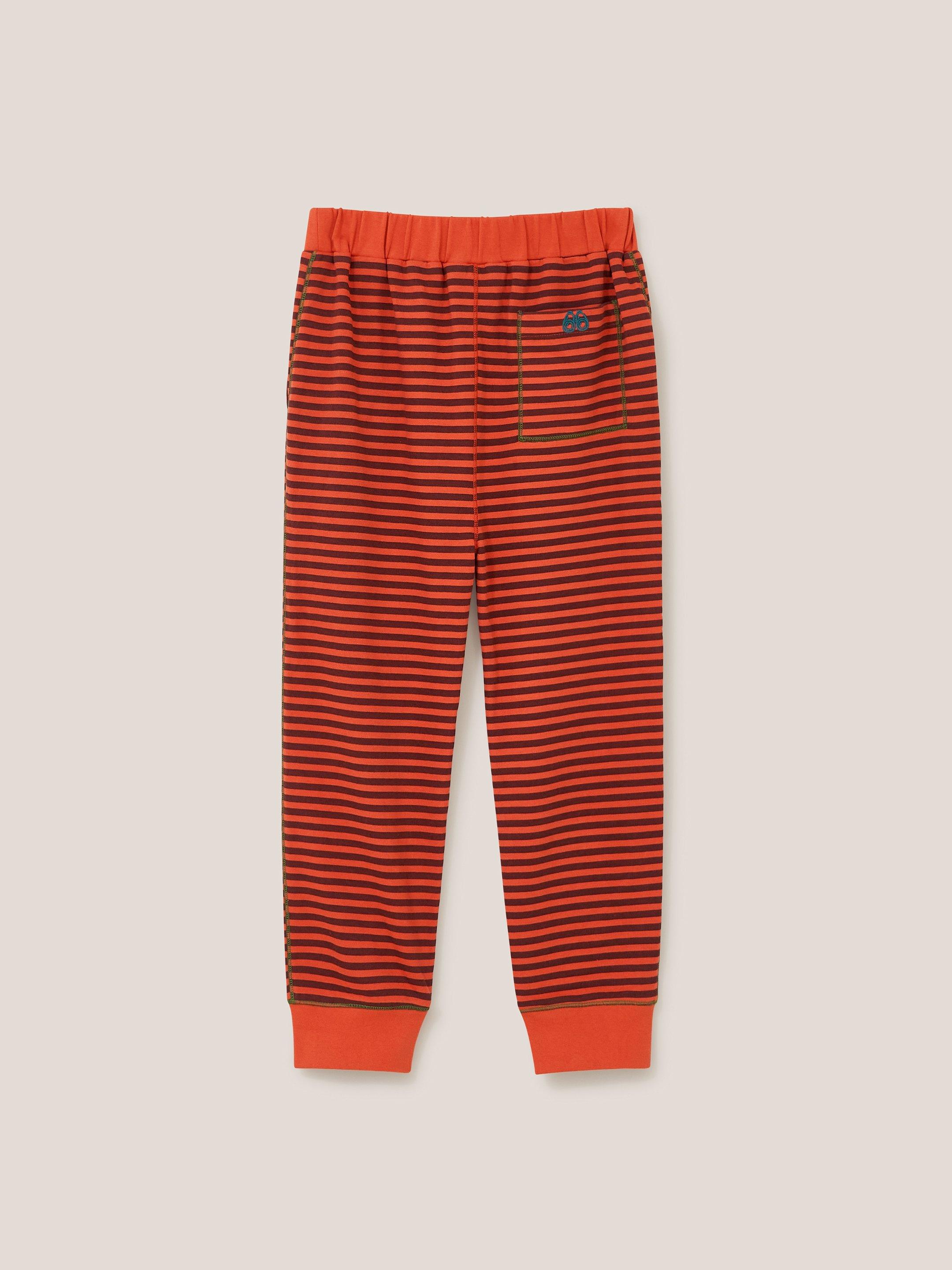 Frankie Striped Jogger in RED MLT - FLAT BACK