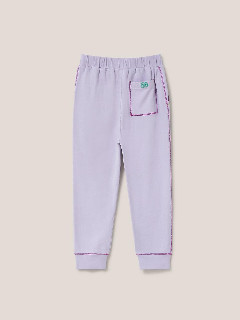 Frankie Run Rabbit Jogger in LGT PURPLE - FLAT BACK