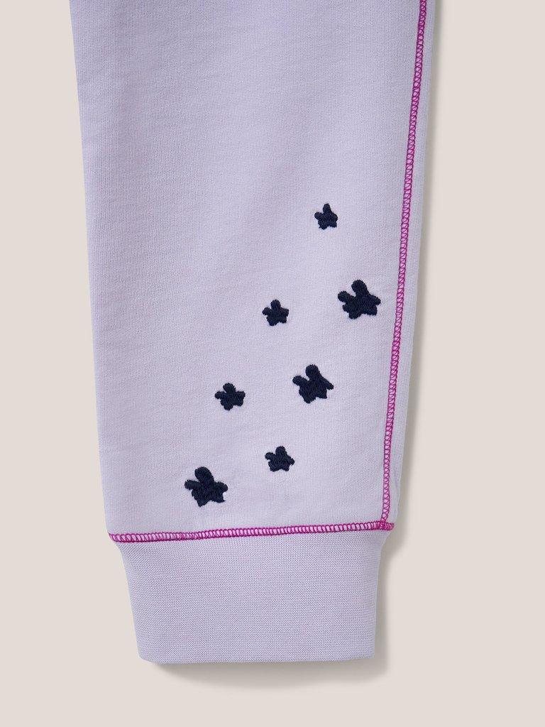 Frankie Run Rabbit Jogger in LGT PURPLE - FLAT DETAIL