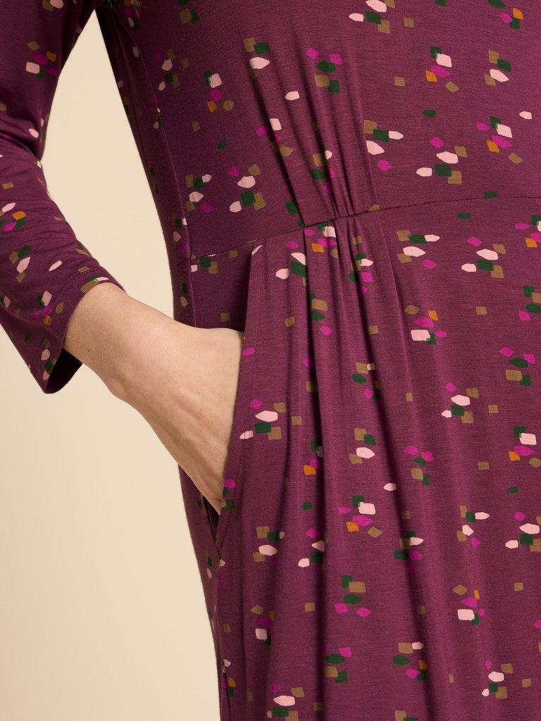 Tallie Midi Dress in PURPLE PR - MODEL DETAIL