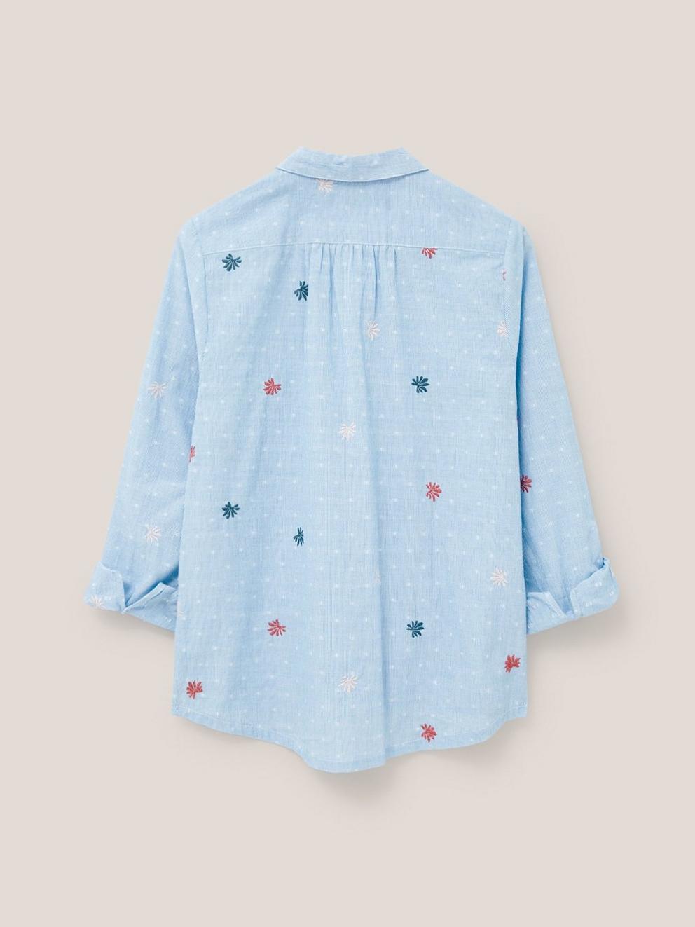 Sophie Shirt in BLUE MLT - FLAT BACK