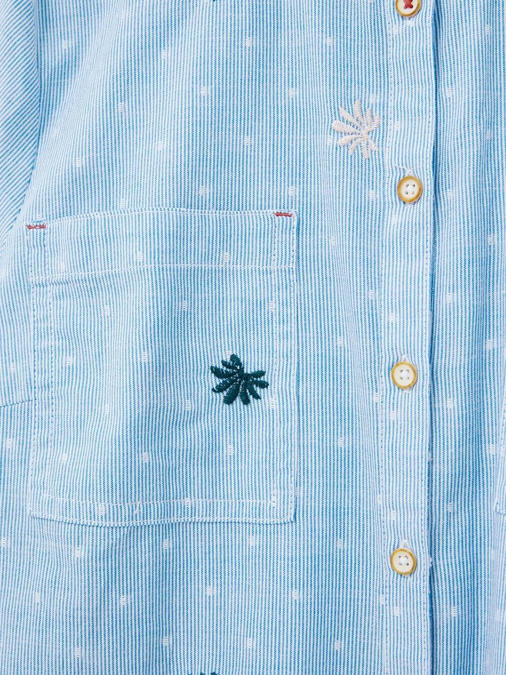 Sophie Shirt in BLUE MLT - FLAT DETAIL