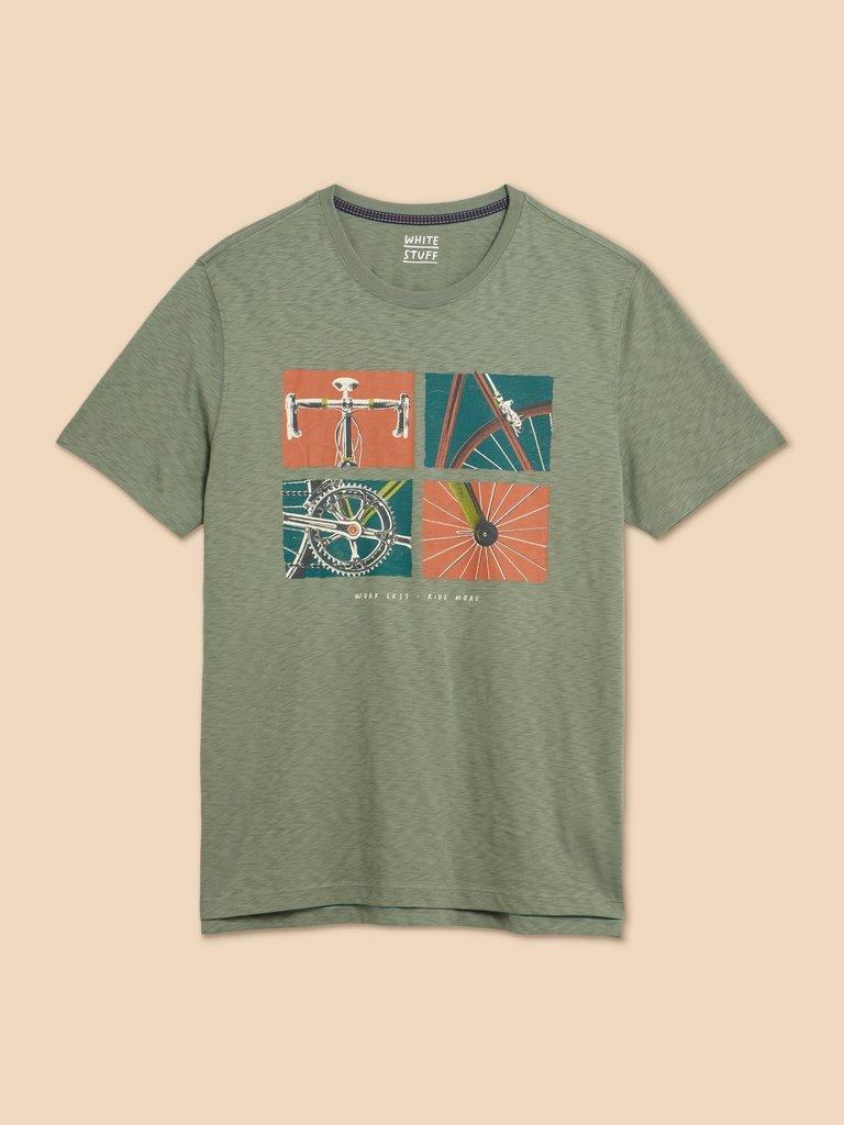 Ride Graphic Tee in GREEN PR - FLAT FRONT
