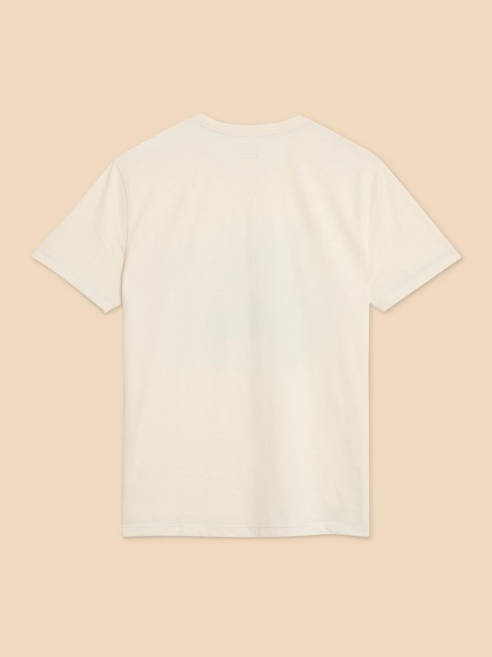 Crab Graphic Tee in WHITE PR - FLAT BACK