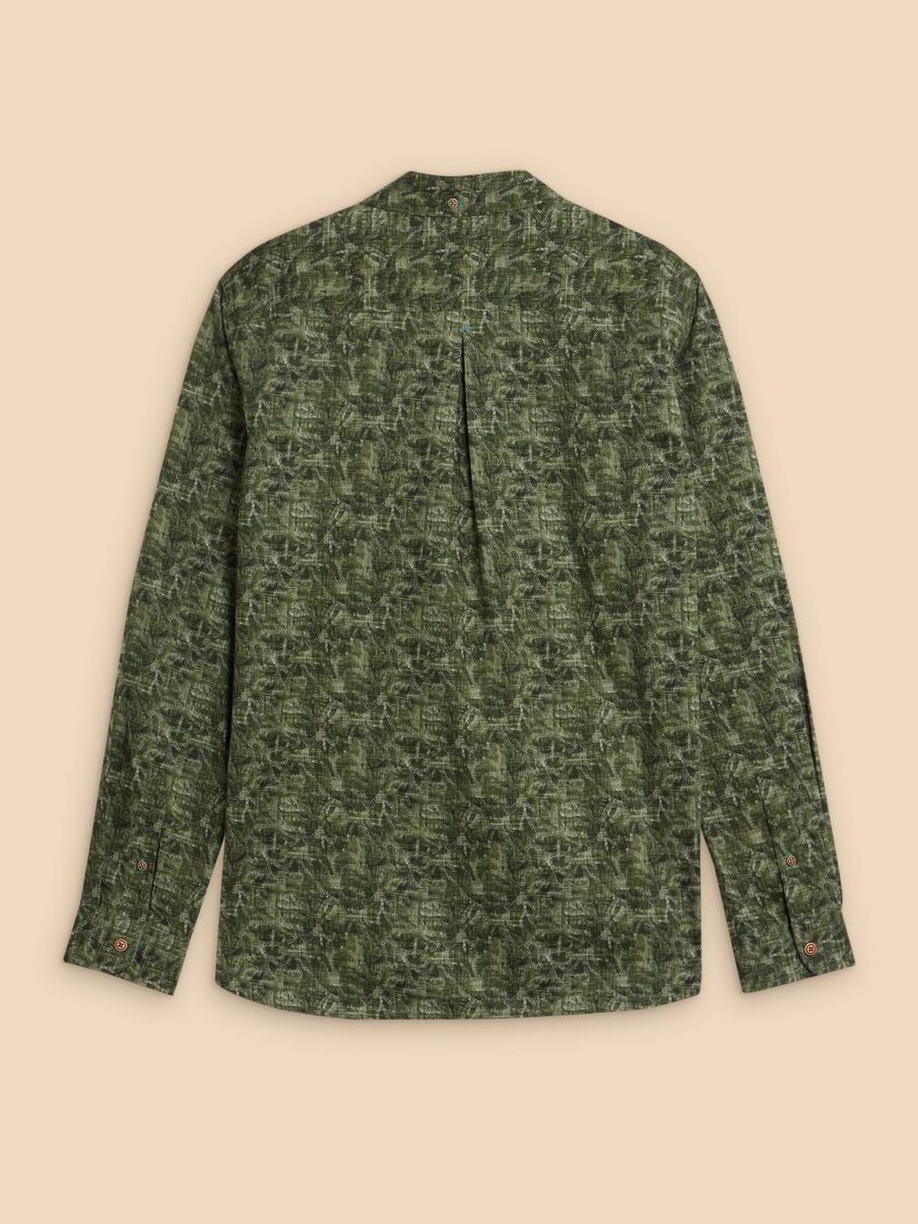 Seaweed Printed Shirt in GREEN PR - FLAT BACK