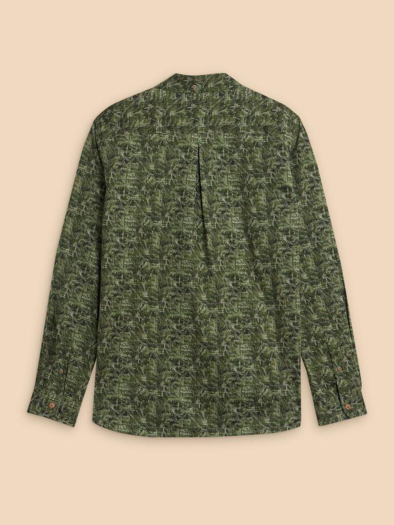 Seaweed Printed Shirt in GREEN PR - FLAT BACK