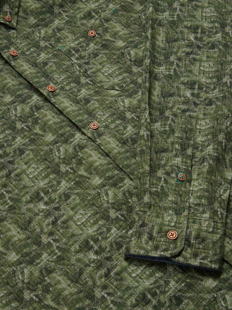 Seaweed Printed Shirt in GREEN PR - FLAT DETAIL
