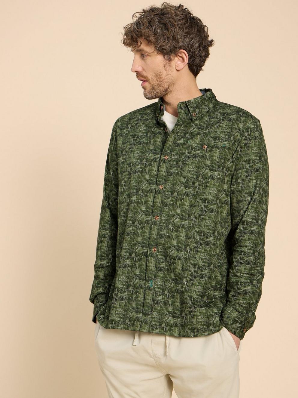 Seaweed Printed Shirt in GREEN PR - LIFESTYLE