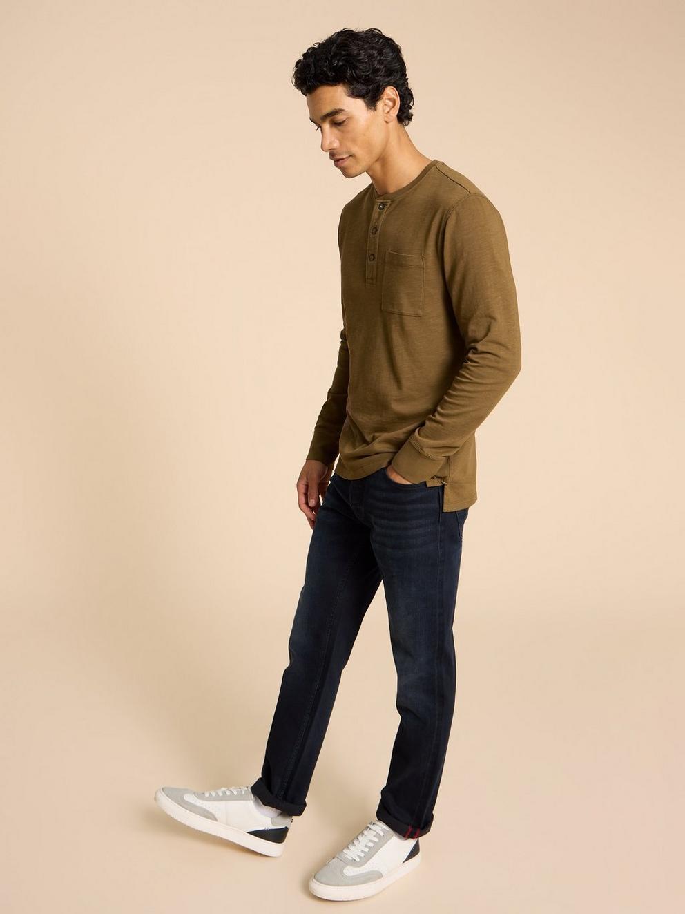 Newton LS Henley in KHAKI GRN - LIFESTYLE