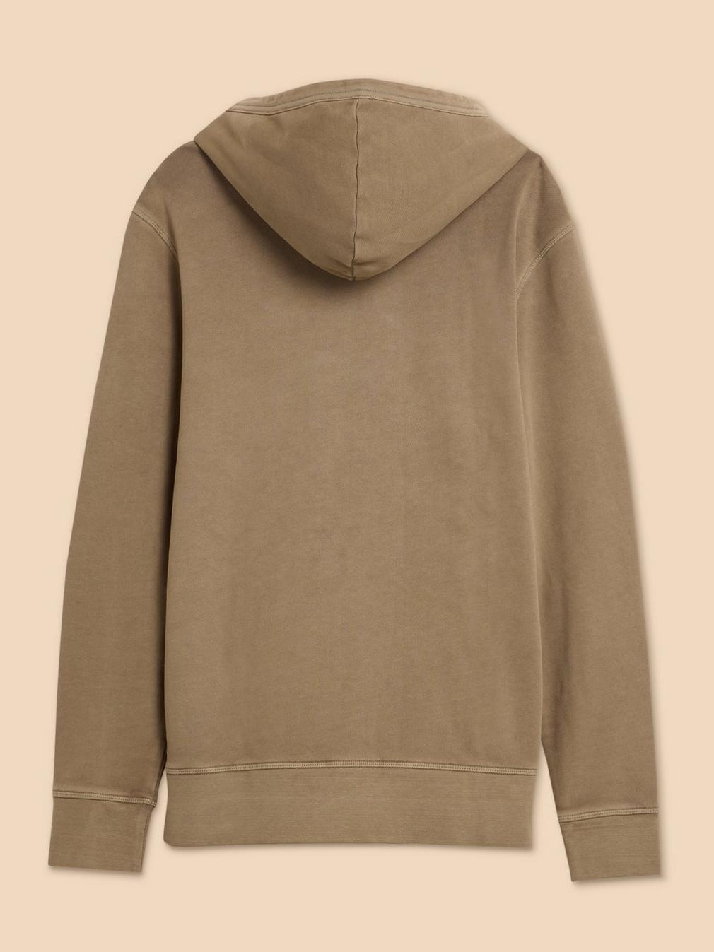 Overhead Hoodie in KHAKI GRN - FLAT BACK