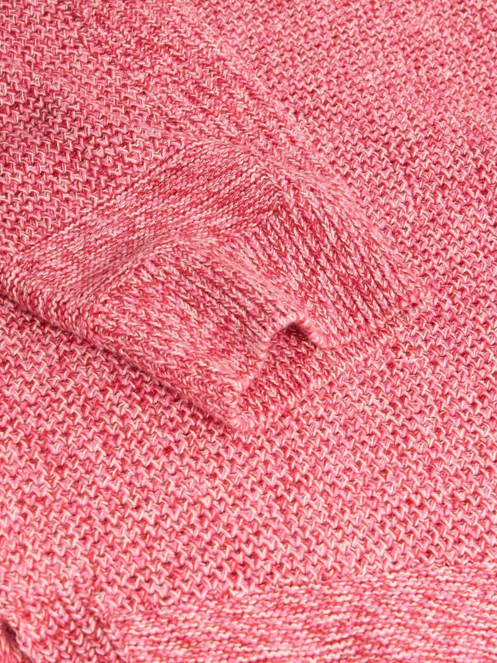 NORTHBANK LONG SLEEVE JUMPER in PINK MLT - FLAT DETAIL