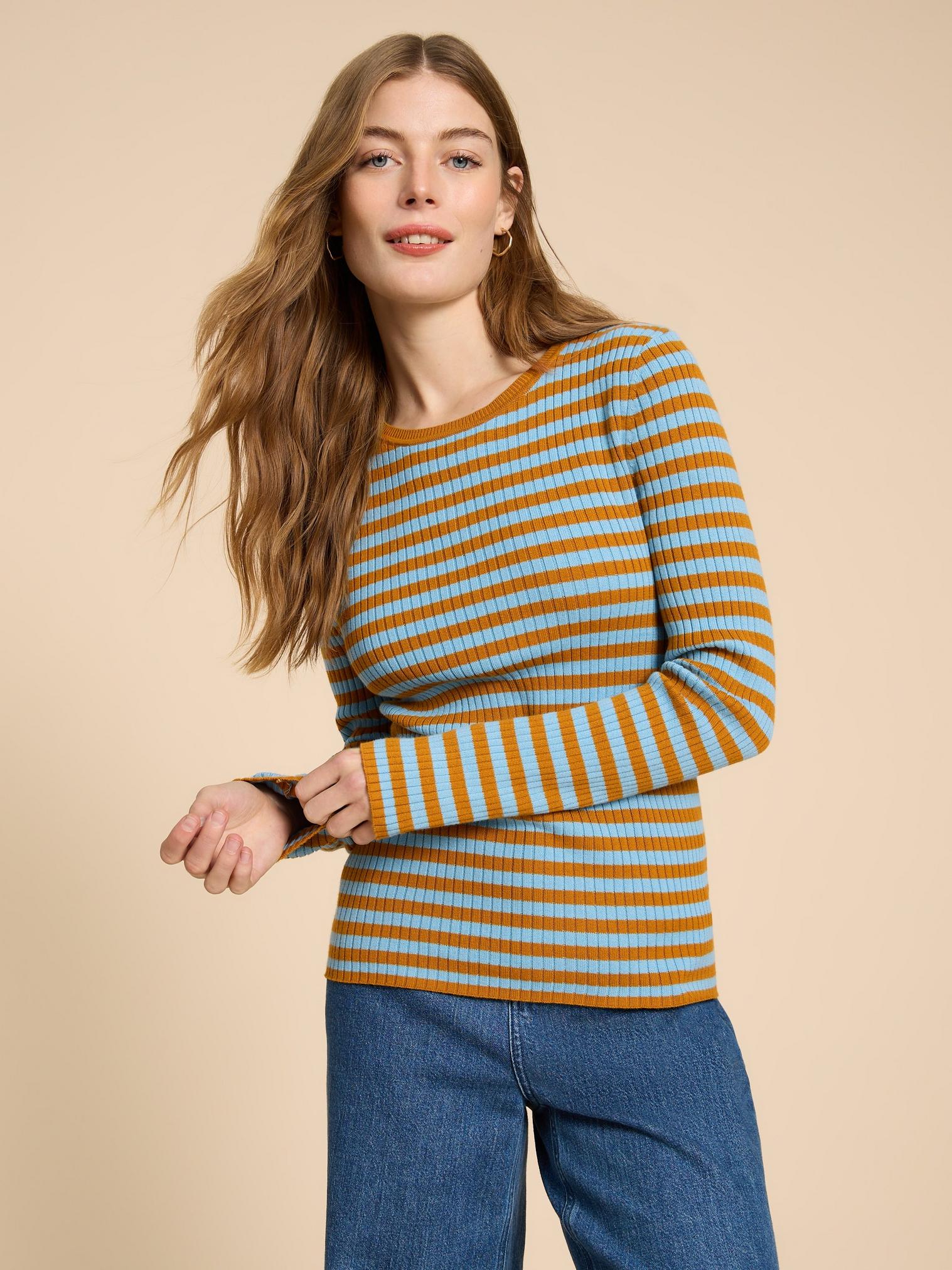 SKINNY RIB JUMPER in GREEN MLT - LIFESTYLE