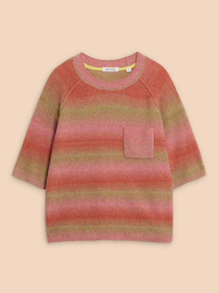 Buy Pink Spacedye Cosy Lightweight Soft Touch Sleeve Detail Crew Neck  Jumper from the Next UK online shop