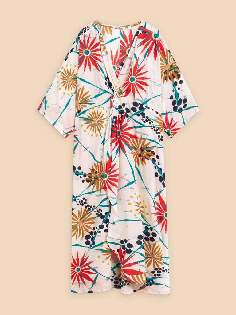Cleo Relaxed Kimono in IVORY MLT - FLAT FRONT