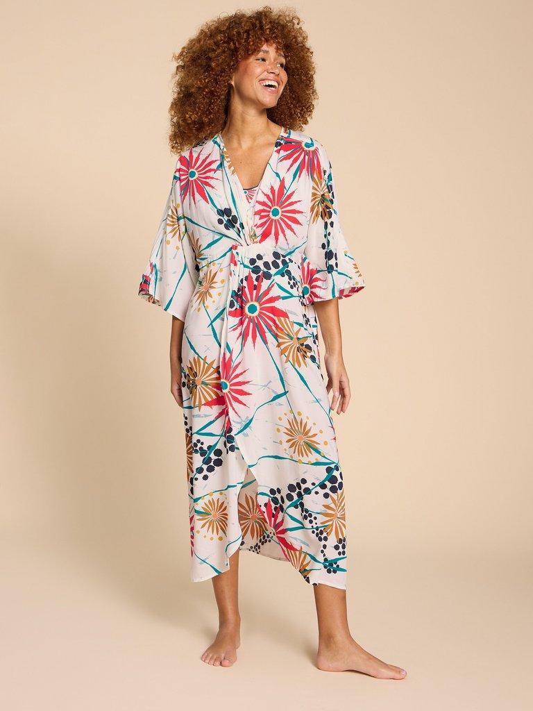 Cleo Relaxed Kimono in IVORY MLT - LIFESTYLE
