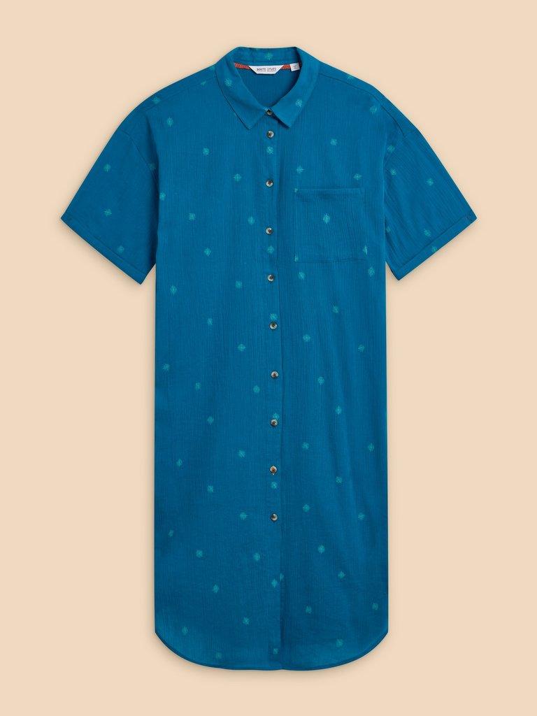 Tasha Beach Dress in MID TEAL - FLAT FRONT