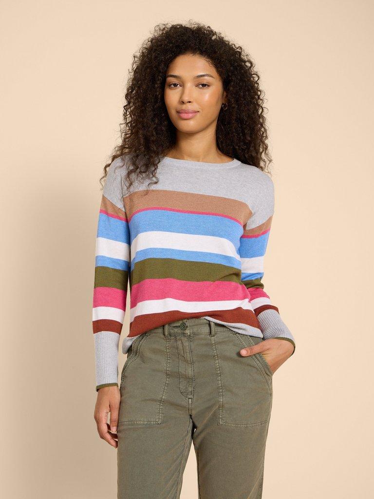 Grey and hotsell white striped jumper