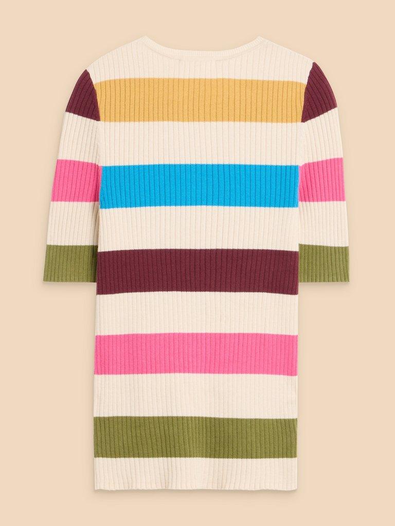 IVY RIB JUMPER in IVORY MLT - FLAT BACK