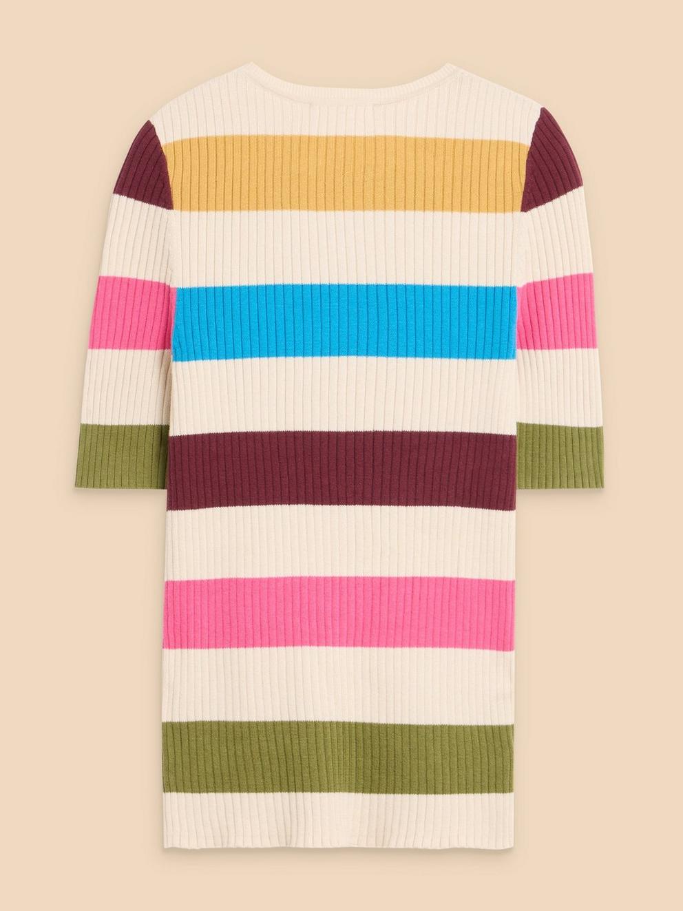 IVY RIB JUMPER in IVORY MLT - FLAT BACK