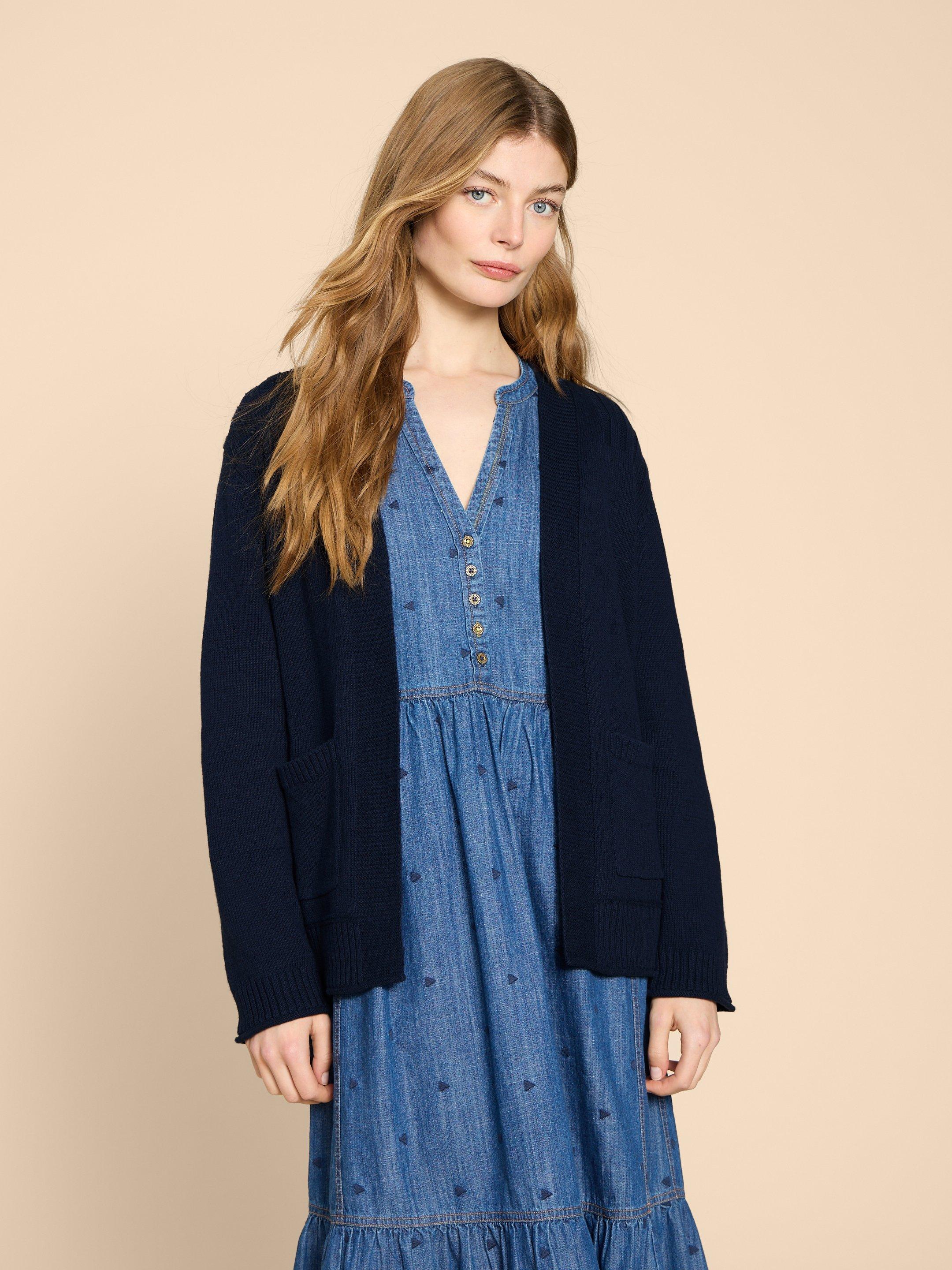 TULA CARDI in FRENCH NAVY | White Stuff