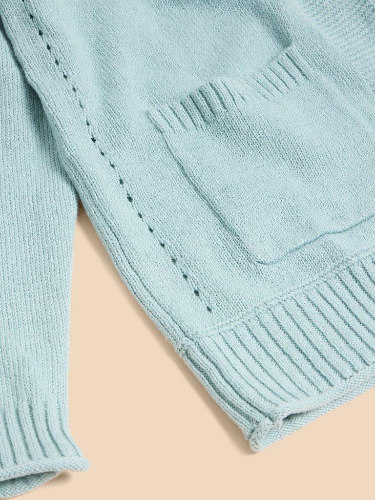 TULA CARDI in LGT TEAL - FLAT DETAIL